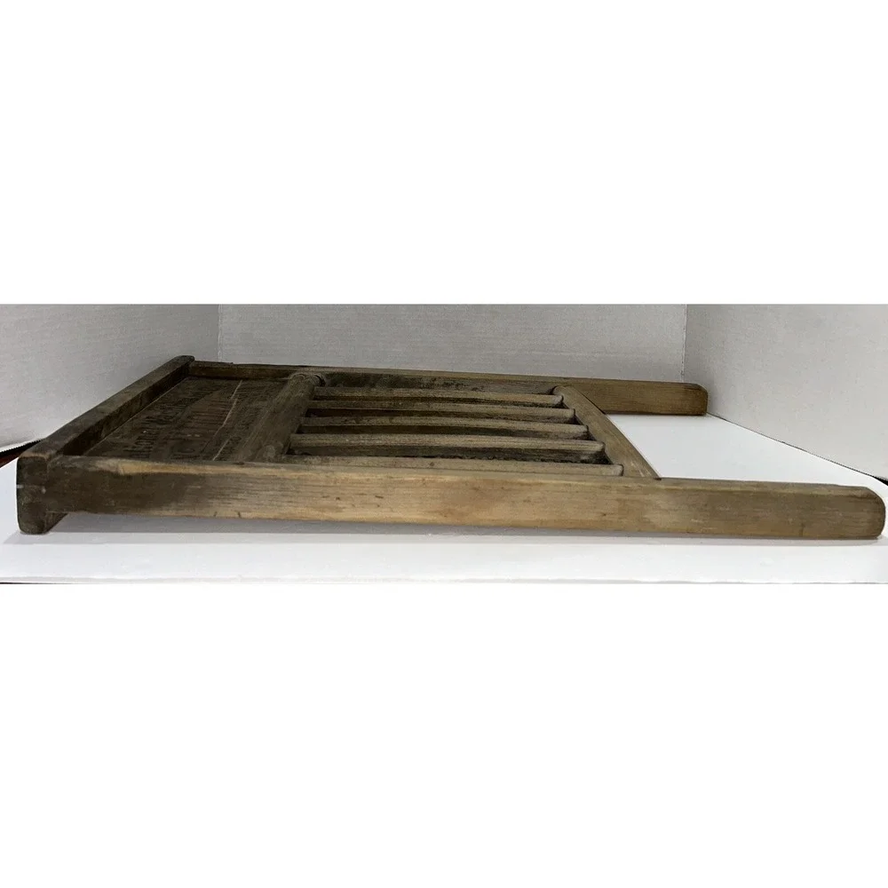 National‎ Washboard Co. No. 801 The Brass King Top Notch Brass Washboard Vintage